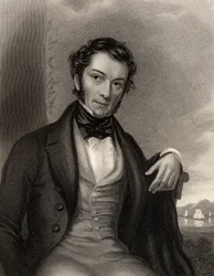 Richard Cobden, gravé par G. Adcock, tiré de « The National Portrait Gallery, Volume III », publié vers 1820